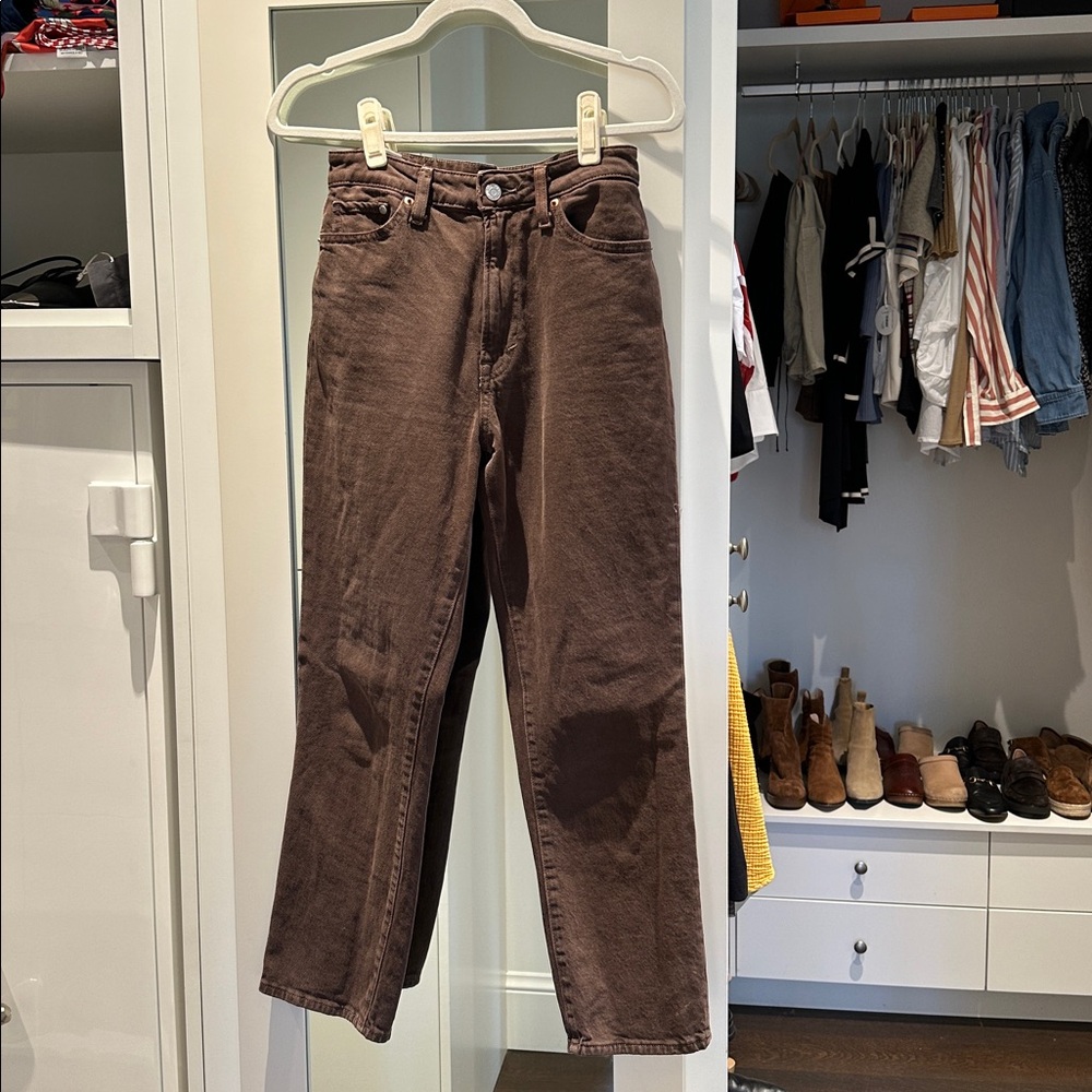 Stylish Brown Ankle Pants